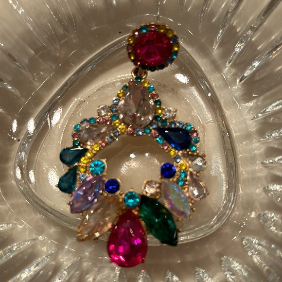 Multicolor Teardrop Post Earrings - Picture 3 of 5